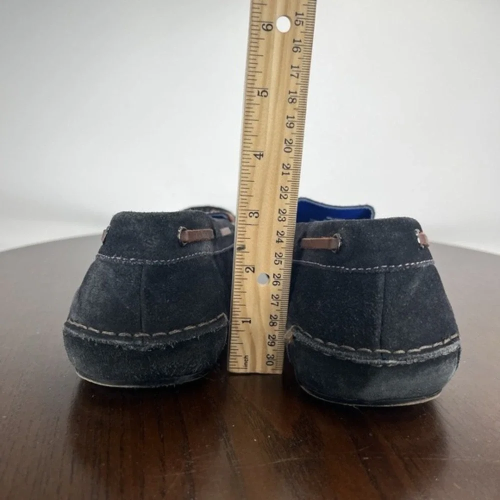 Ted Baker Muddi Loafer Shoes Men's 9 Black‎ Suede Moc Toe Boat Slip On FD05718